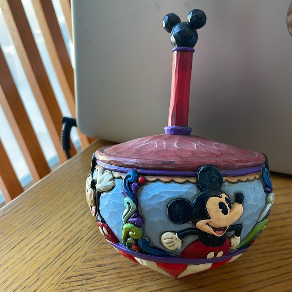 Disney Traditions Mickey Mouse “Spinning Through the Years” Jim Shore